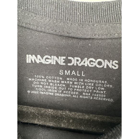 Imagine Dragons Shirt Mens Small Black Music Band Graphic Tee Mercury World Tour - Picture 3 of 5
